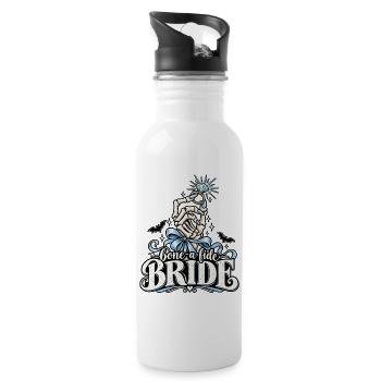 Bone-a-kide Bride Ring Design - Trinkflasche mit integriertem Trinkhalm - Weiß - Rechts