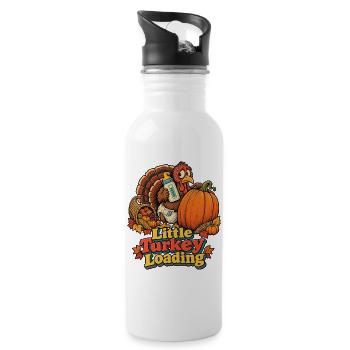 Thanksgiving-Truthahn Little Turkey Loading Baby - Trinkflasche mit integriertem Trinkhalm - Weiß - Rechts