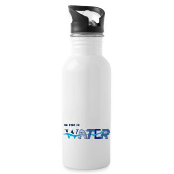 Walking on Water - Trinkflasche mit integriertem Trinkhalm - Weiß - Rechts