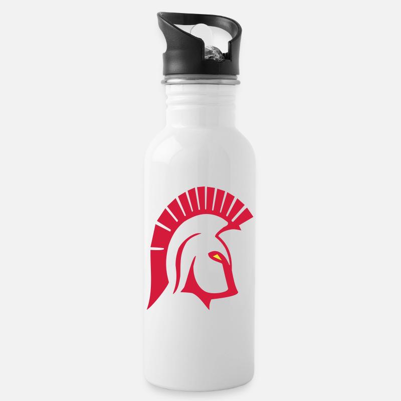 Trojan - Trinkflasche mit integriertem Trinkhalm - Weiß