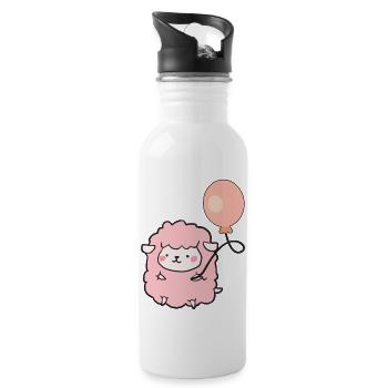 Little Monster - Water bottle with straw - white - Right