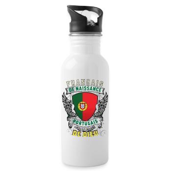 Portugais Grâce de Dieu - Gourde avec paille intégrée - blanc - Droite