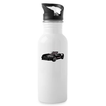 Voiture de sport - Gourde avec paille intégrée - blanc - Droite