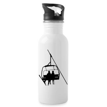 sesselbahn - Water bottle with straw - white - Right