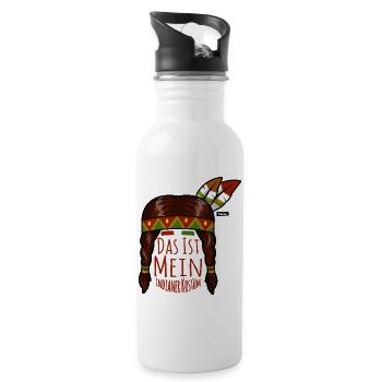 This is My Indian costume HARIZ carnival - Water bottle with straw - white - Right