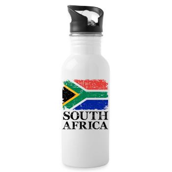 Afrique du Sud - Gourde avec paille intégrée - blanc - Droite