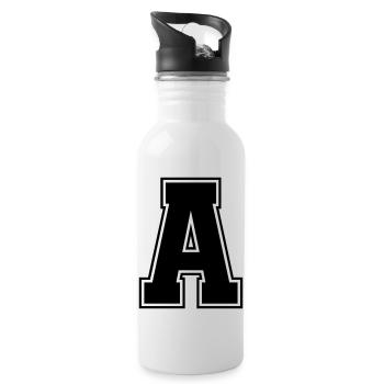 a_symbol - Trinkflasche mit integriertem Trinkhalm - Weiß - Rechts