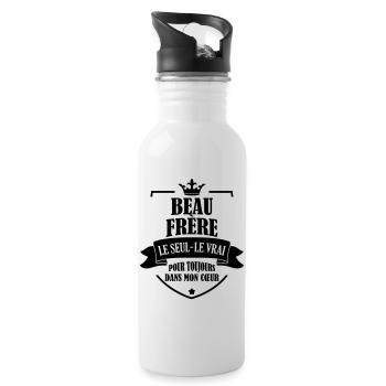 Belle Beau-Frère / Belle-Sœur / Beau Frere / Belle - Gourde avec paille intégrée - blanc - Droite