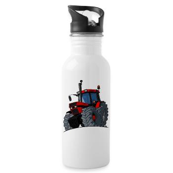 0856 Fall - Trinkflasche mit integriertem Trinkhalm - Weiß - Rechts