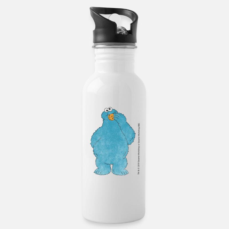5 Rue Sésame Macaron Grignote mug - Gourde avec paille intégrée - blanc