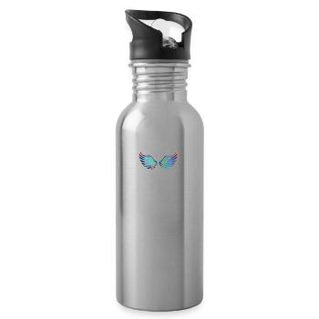 Wings - Water bottle with straw - silver - Right