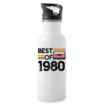 Best Of 1980 - Gourde avec paille intégrée - blanc - Droite