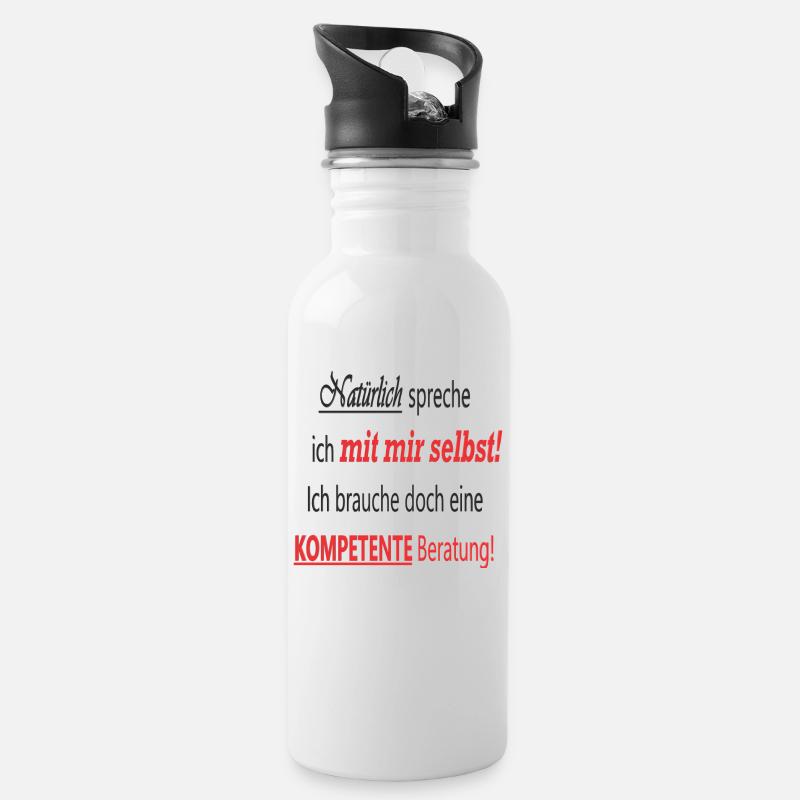 Drôle de sort - Gourde avec paille intégrée - blanc