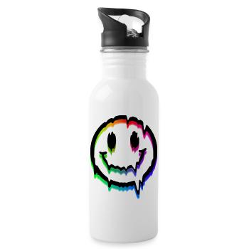 Face - Water bottle with straw - white - Right
