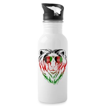 Afghanistan - Water bottle with straw - white - Right