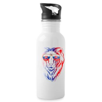 Slovakia - Water bottle with straw - white - Right