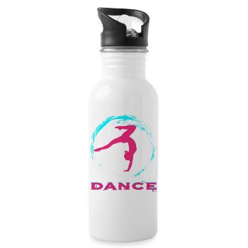 Dance - Trinkflasche mit integriertem Trinkhalm - Weiß - Rechts