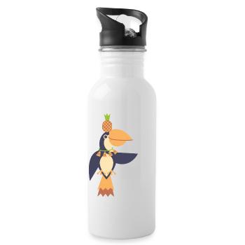Tuncan Ananas swing - Trinkflasche mit integriertem Trinkhalm - Weiß - Rechts