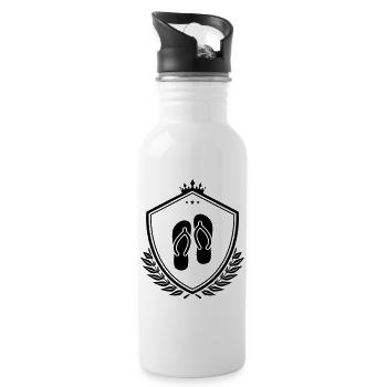 Flip-flops icon - Water bottle with straw - white - Right