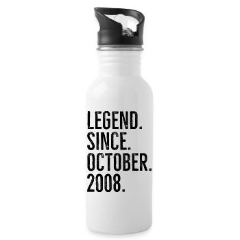 Legend Since October 2008 - Water bottle with straw - white - Right