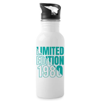 1980 Édition Limitée 42e Anniversaire Jeunes Filles - Gourde avec paille intégrée - blanc - Droite