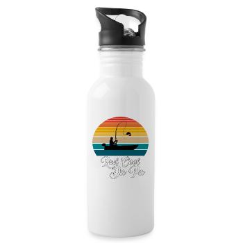 Reel Cool Da-Pa Fishing Gifts - Trinkflasche mit integriertem Trinkhalm - Weiß - Rechts