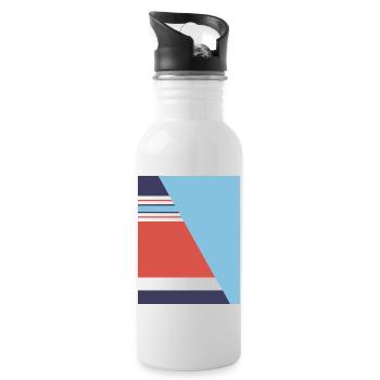 England 1990 Football - Water bottle with straw - white - Right