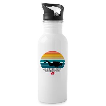 Jack Island US Island Diving - Water bottle with straw - white - Right