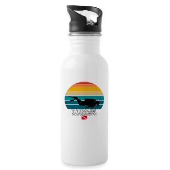 Viti Rocks Us Island Plongée sous-marine - Gourde avec paille intégrée - blanc - Droite