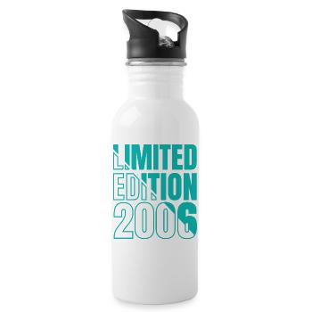 2006 Limited Edition Birthday - Water bottle with straw - white - Right
