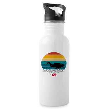 Manasota Key Us Island Plongée - Gourde avec paille intégrée - blanc - Droite
