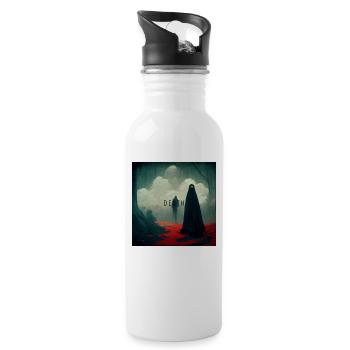 Death Tod - Water bottle with straw - white - Right