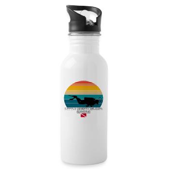 Little North Island US Island Diving - Water bottle with straw - white - Right