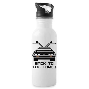 Back to the turfu - Water bottle with straw - white - Right
