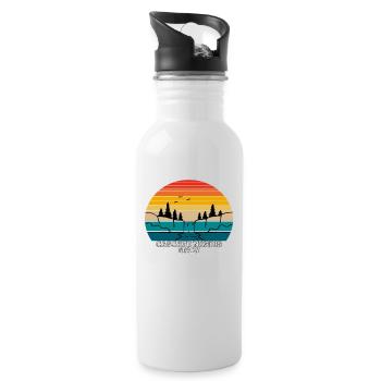 Cascate Nardis Italy - Water bottle with straw - white - Right