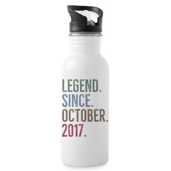Legend Since October 2017 - Water bottle with straw - white - Right