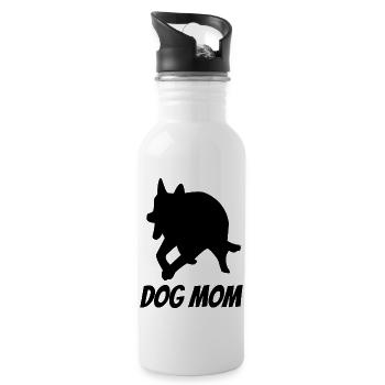 Hunde Geschenk Hundehalter Labrador Haustier Hund - Trinkflasche mit integriertem Trinkhalm - Weiß - Rechts