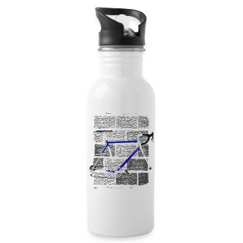I feel so wheelless - Water bottle with straw - white - Right