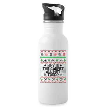 Why Is The Carpet All Wet Todd? - Water bottle with straw - white - Right