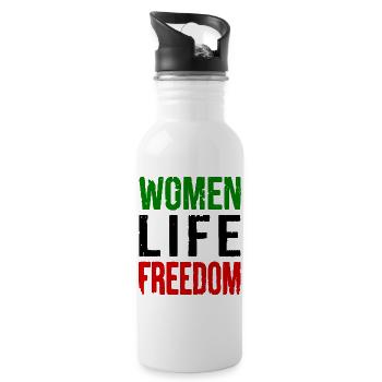 Women life freedom - Gourde avec paille intégrée - blanc - Droite