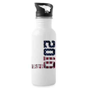 ÉDITION LIMITÉE 2010 USA 16E ANNIVERSAIRE - Gourde avec paille intégrée - blanc - Droite