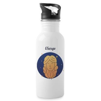 Vierge - Gourde avec paille intégrée - blanc - Droite