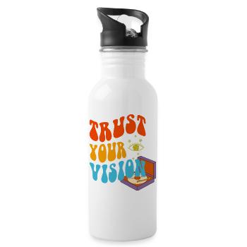 Trust Your Vision Turntable - Trinkflasche mit integriertem Trinkhalm - Weiß - Rechts