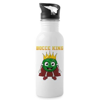 Bocce Bocci Colorful Balls Player I Gift - Water bottle with straw - white - Right