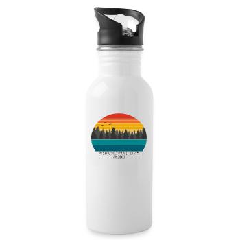 Shocalog Lake Ohio - Water bottle with straw - white - Right