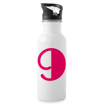 9. ALLES GUTE ZUM GEBURTSTAG. ALLES GUTE ZUM GEBURTSTAG! - Trinkflasche mit integriertem Trinkhalm - Weiß - Rechts