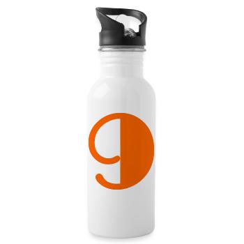 9. BIRTHDAY. HAPPY BIRTHDAY - Water bottle with straw - white - Right