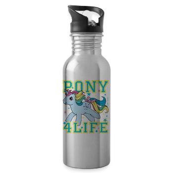 My Little Pony Retro Pony 4 Life - Water bottle with straw - silver - Right