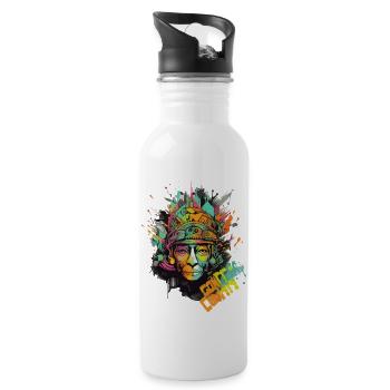 Luty the Indian - Water bottle with straw - white - Right