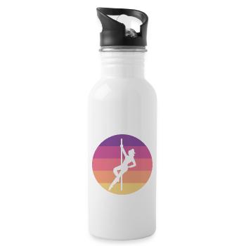 Dancing Dance Music - Water bottle with straw - white - Right